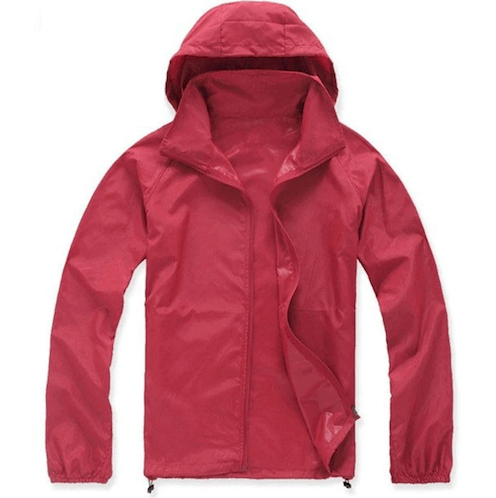 Men or Women Quick-Dry Waterproof SPF Rain Jacket