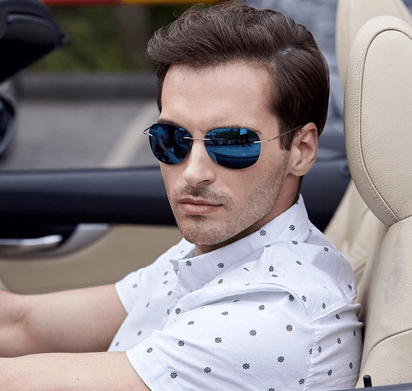 Sunglasses For Men UV400 Ultralight Titanium Polarized Eyewear