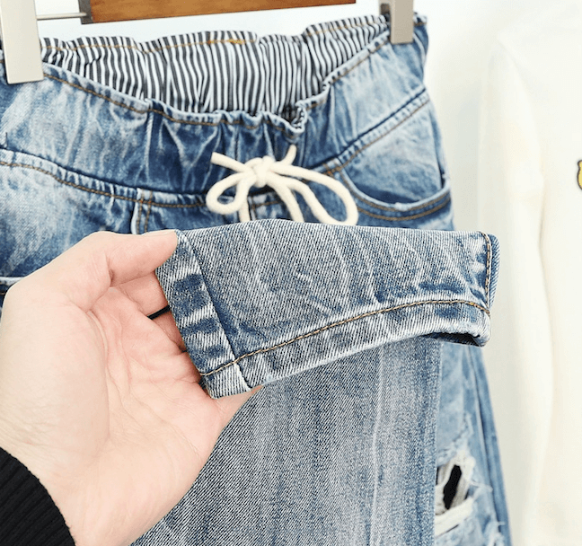 Jeans for Women Worn Loose Fit High Waist Plus Size