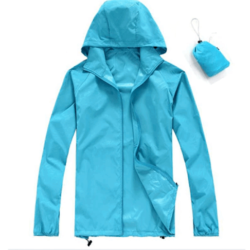Men or Women Quick-Dry Waterproof SPF Rain Jacket