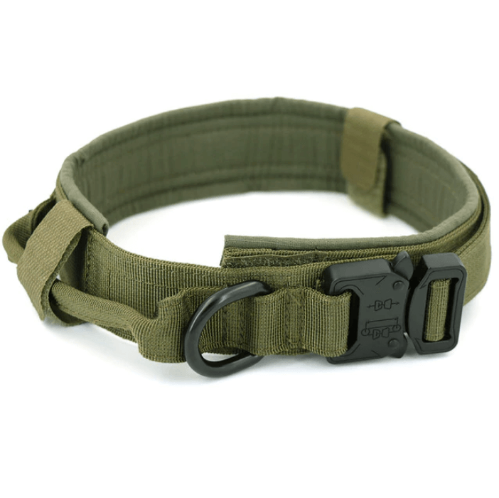 Adjustable Tactical Dog Collar Leash Training Handle