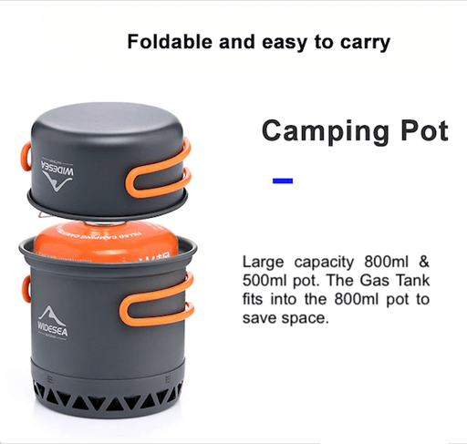 Backpacking Camping Travel Tableware Cookware Pot Set
