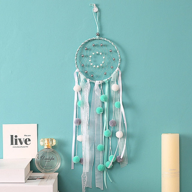 Dream Catcher 1 or 2 Ring Indian Feather Hanging Art