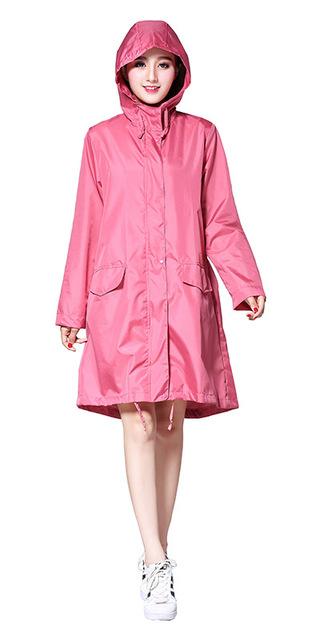 Women Stylish Rain Poncho with Hood Colors M L Plus